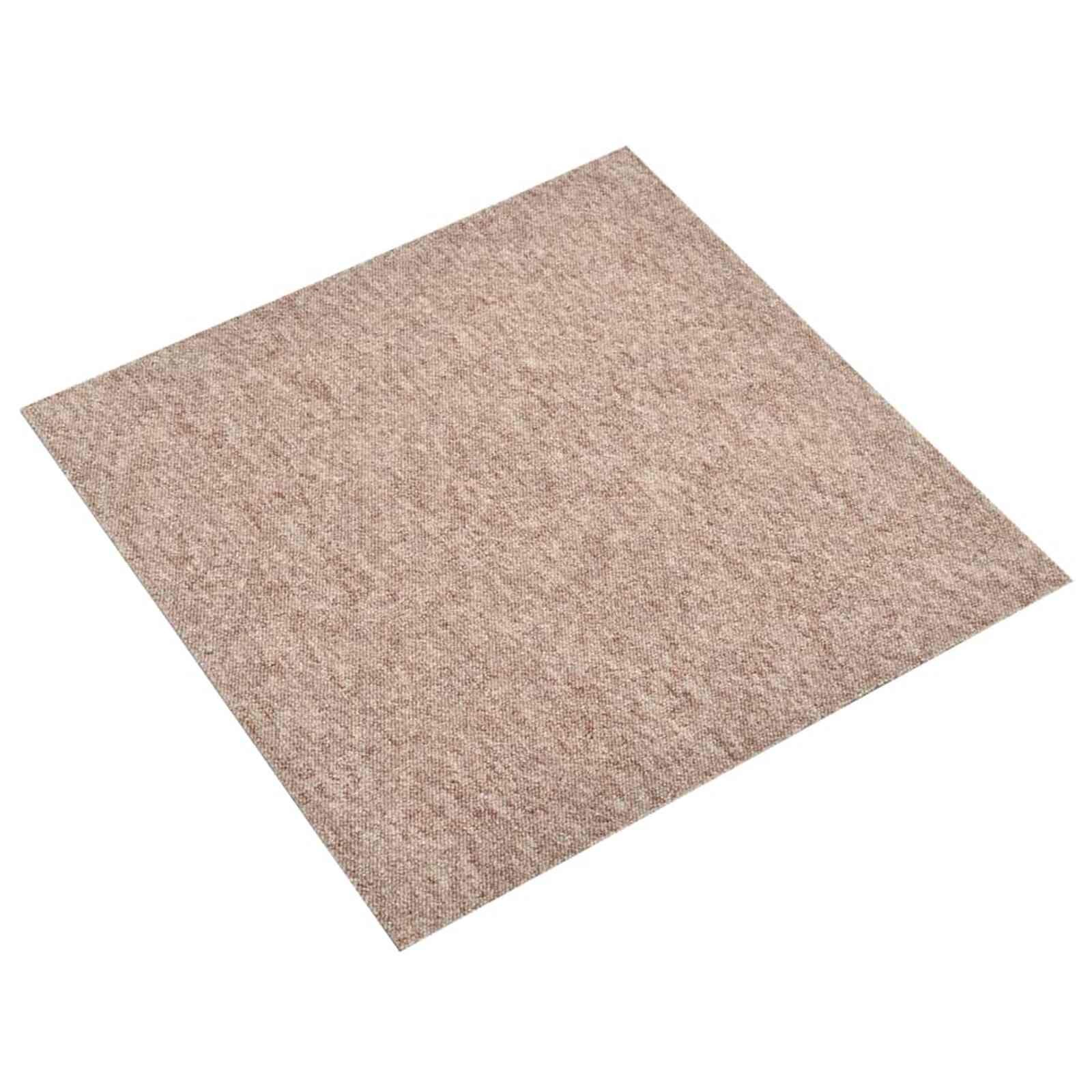 vidaXL Килим 20 бр. Бежово 50 x 50 cm 100% Полипропилен