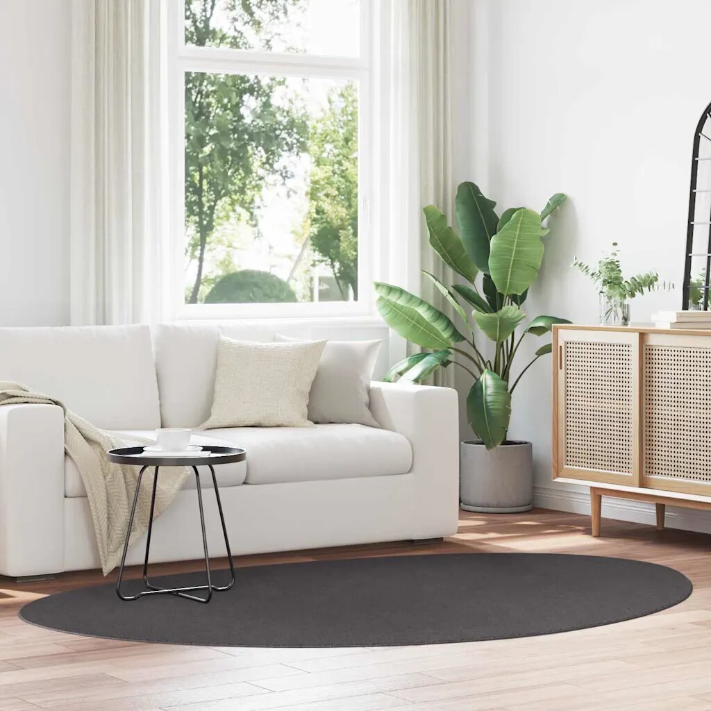 vidaXL Килим HUARTE Антрацит 160 x 230 cm Полиестер