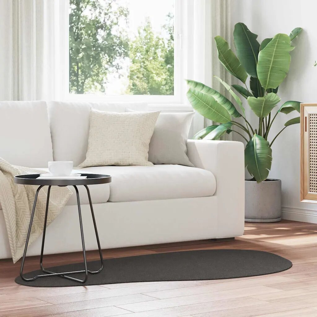vidaXL Килим HUARTE Антрацит 80 x 150 cm Полиестер