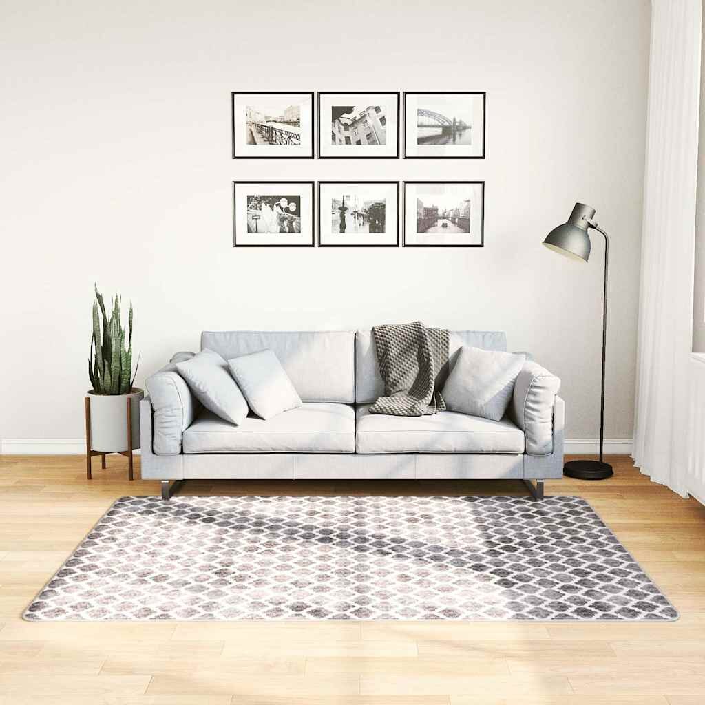 vidaXL Килим миещ се 120x180 см пъстър