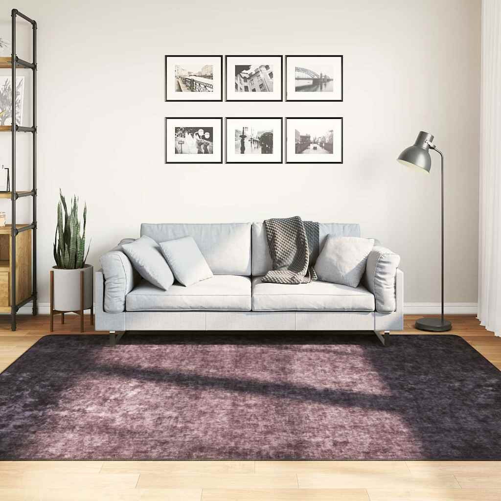vidaXL Килим миещ се 160x230 см антрацит