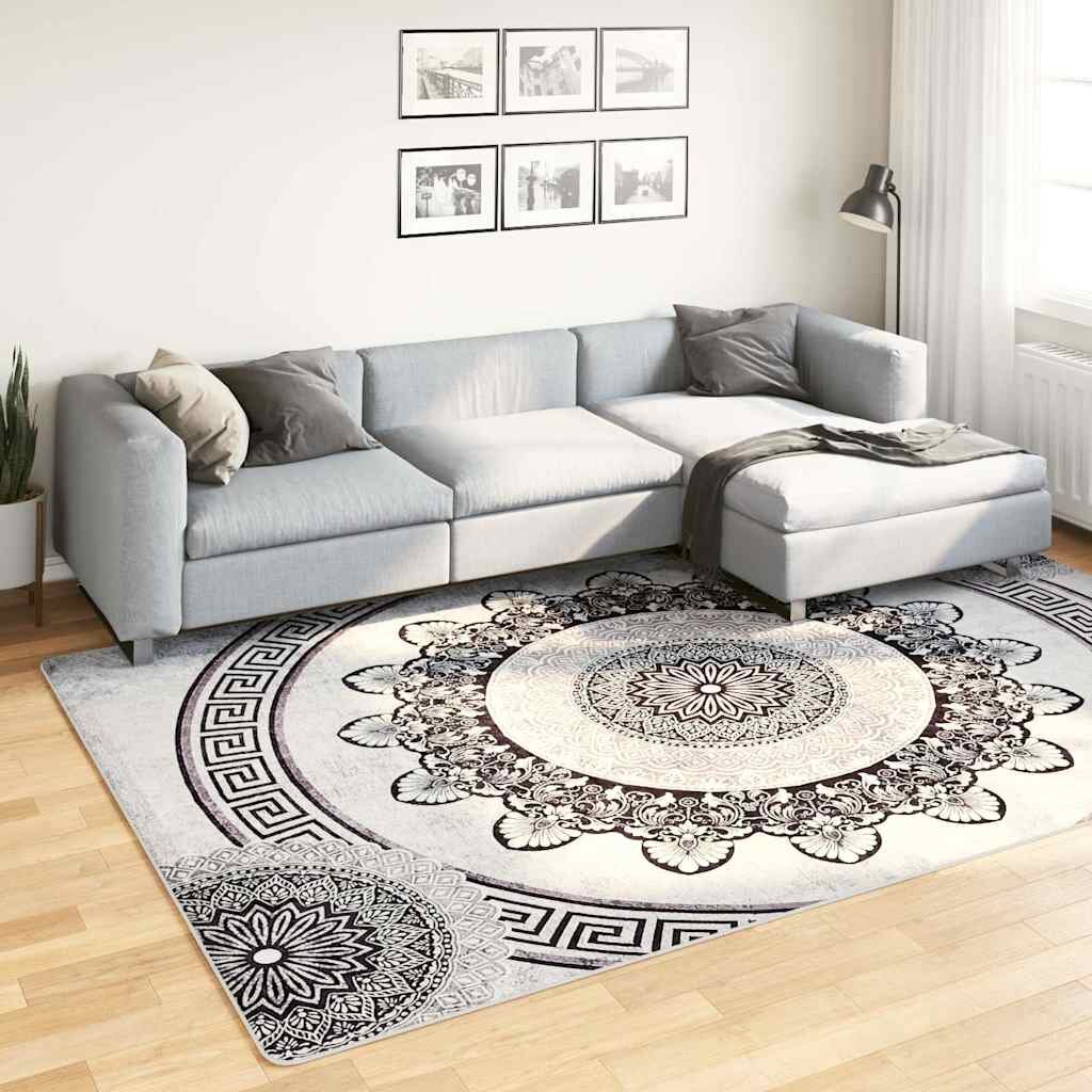 vidaXL Килим миещ се 190x300 см пъстър