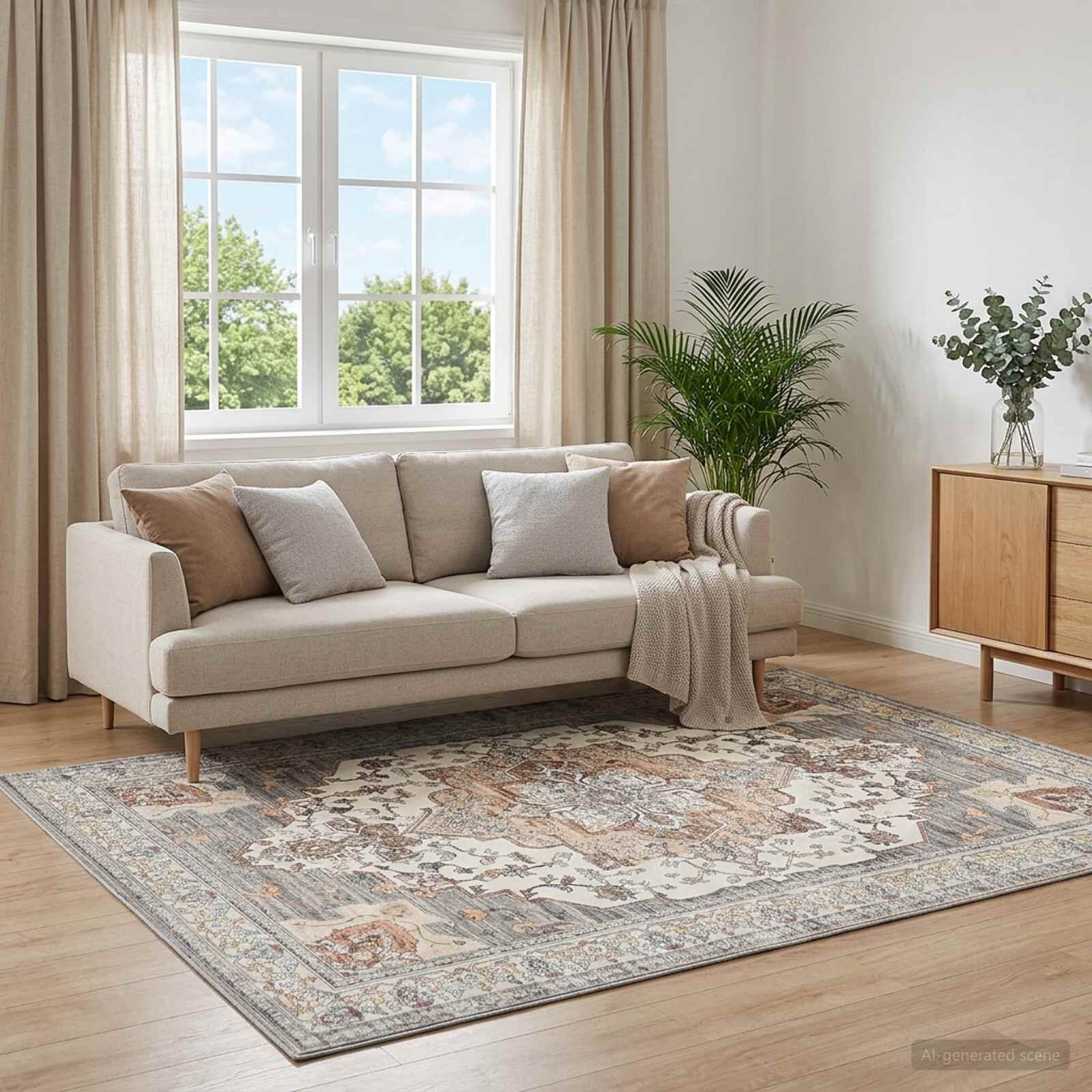 vidaXL Килим ORIZ Кафяво 80 x 150 cm 100% полиестер
