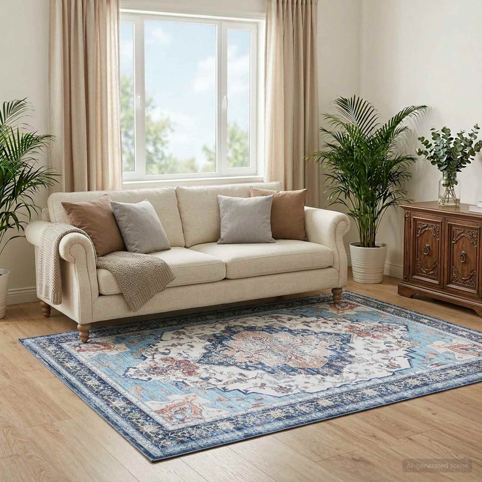 vidaXL Килим ORIZ Многоцветен 120 x 170 cm 100% полиестер