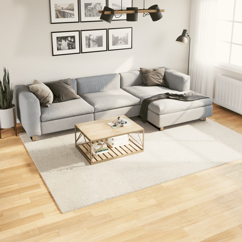 vidaXL Килим OVIEDO с къс косъм бежов 200x280 см