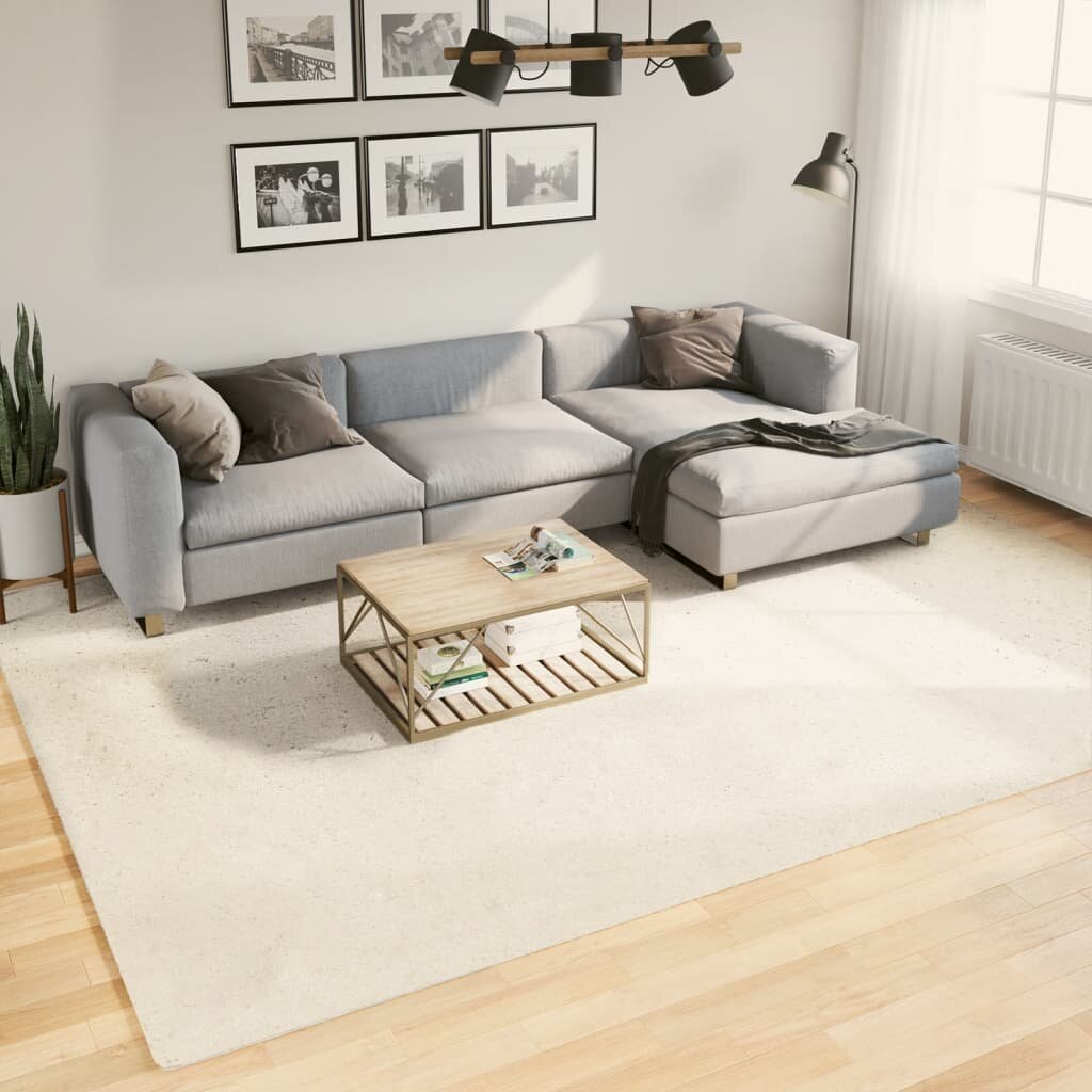 vidaXL Килим OVIEDO с къс косъм бежов 240x340 см