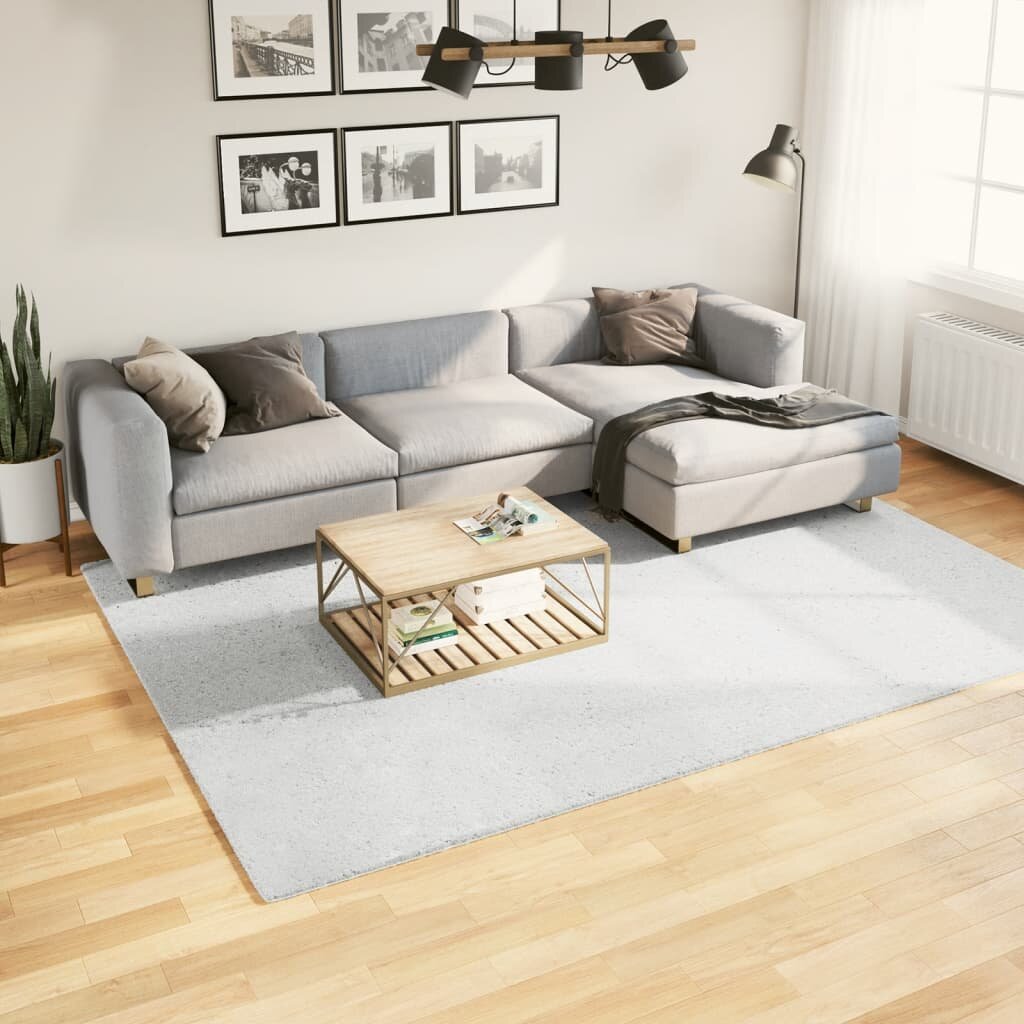 vidaXL Килим OVIEDO с къс косъм сив 200x280 см