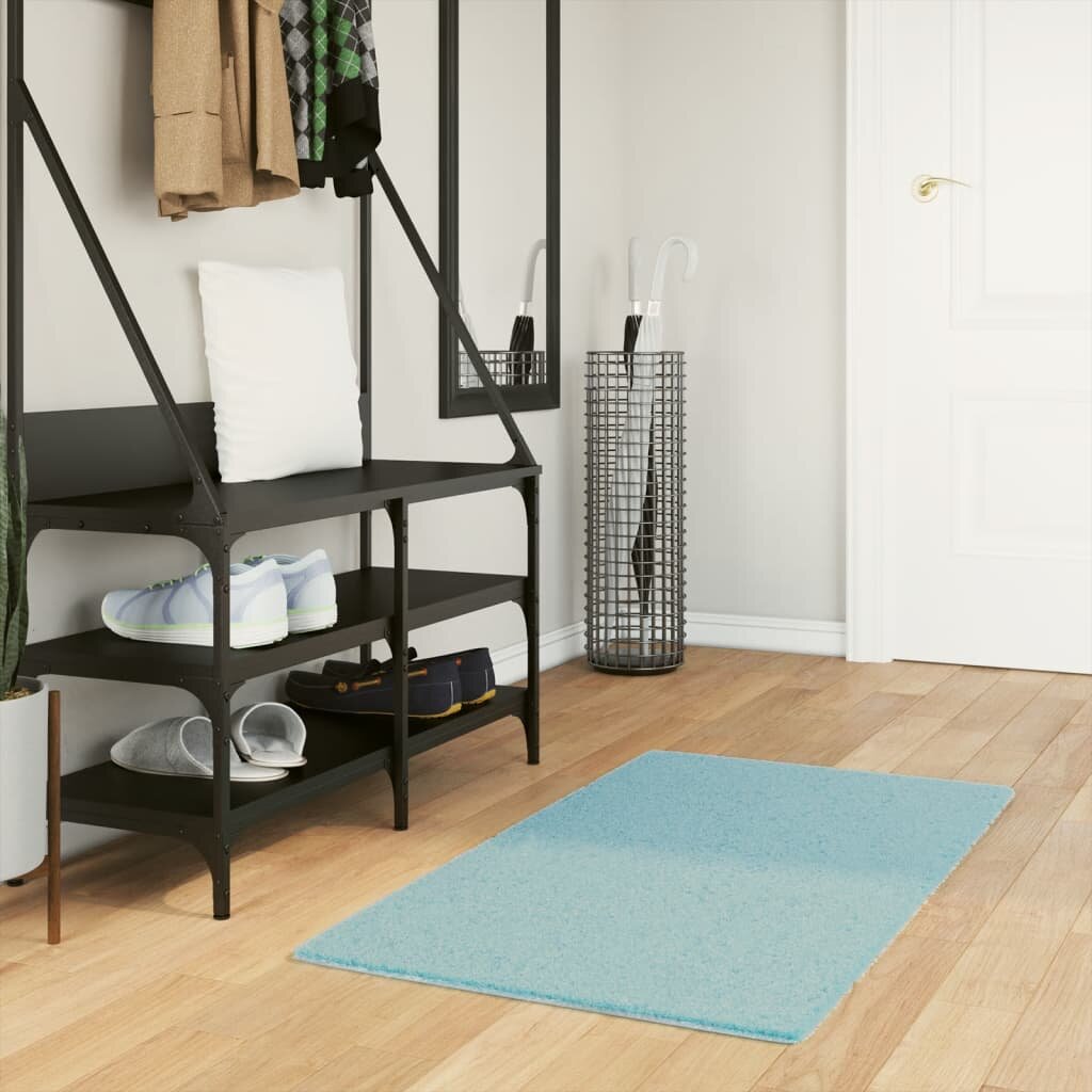 vidaXL Килим OVIEDO с къс косъм зелен 60x110 см