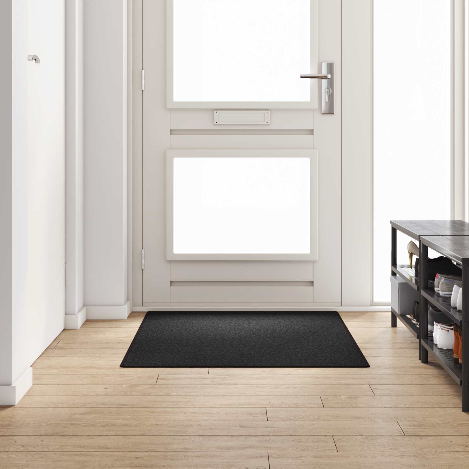 vidaXL Килим пътека Антрацит 100 x 150 cm 100% Полипропилен