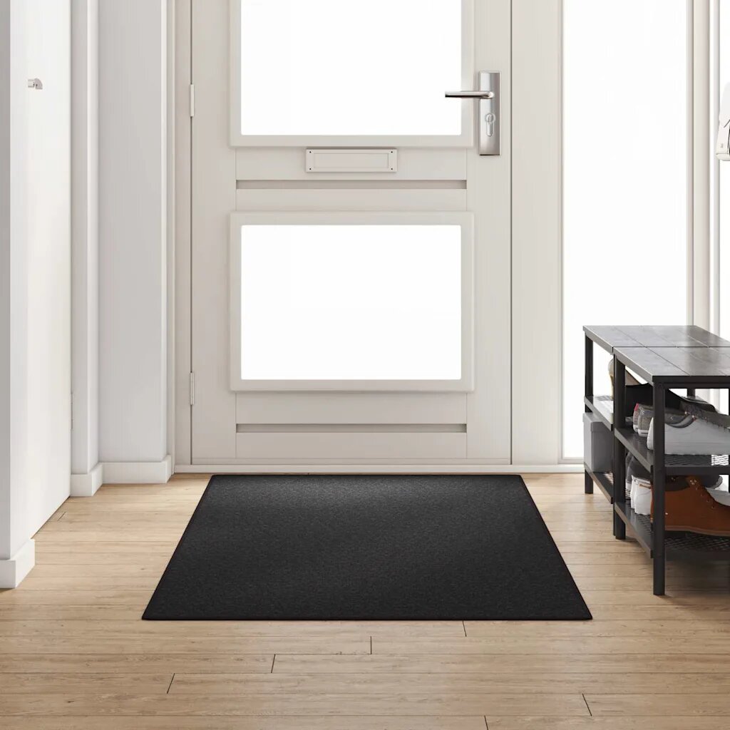 vidaXL Килим пътека Антрацит 100 x 250 cm 100% Полипропилен