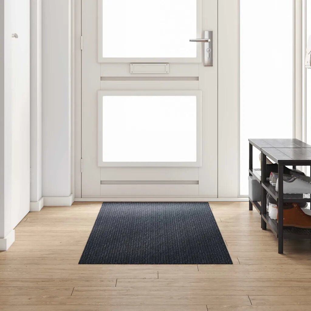 vidaXL Килим пътека Антрацит 80 x 250 cm текстил