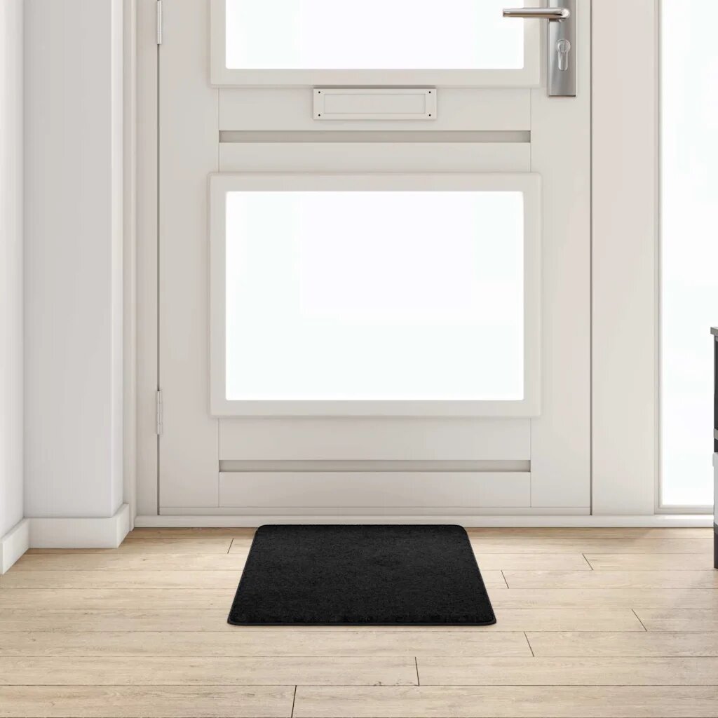 vidaXL Килим пътека Черно 50 x 100 cm 100% Полипропиленов Тапициран