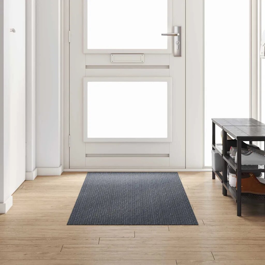 vidaXL Килим пътека Сив 80 x 250 cm текстил