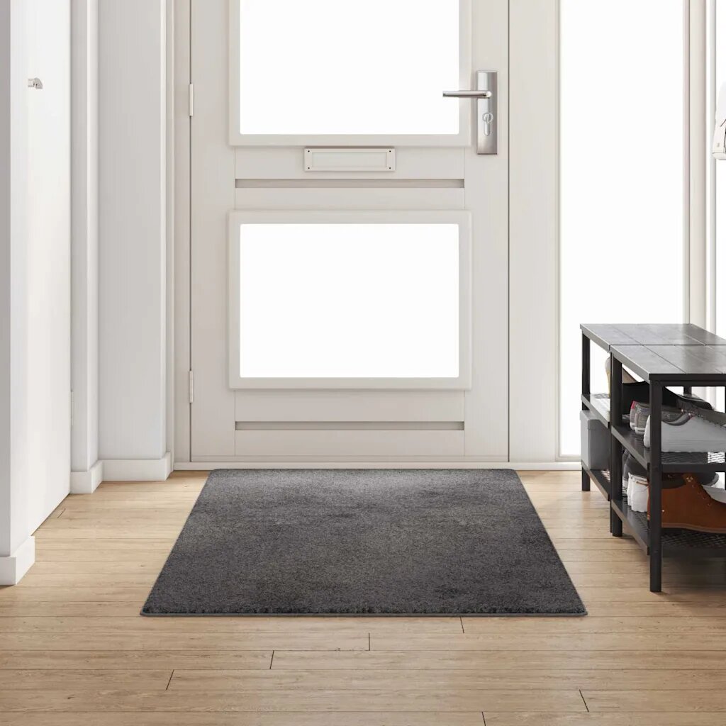 vidaXL Килим пътека Сиво 100 x 250 cm 100% Полипропиленов Тапициран