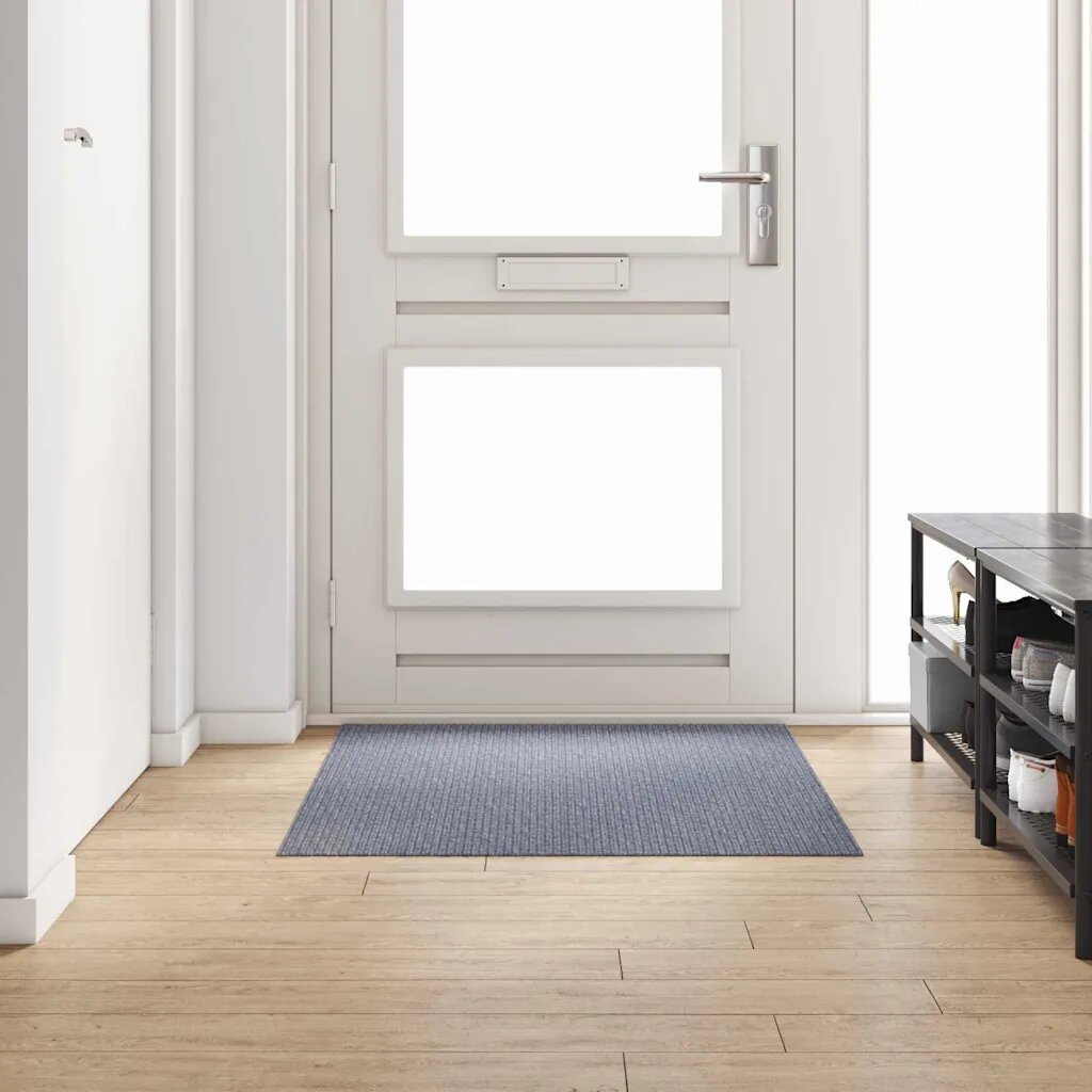 vidaXL Килим пътека Светлосиво 100 x 150 cm текстил