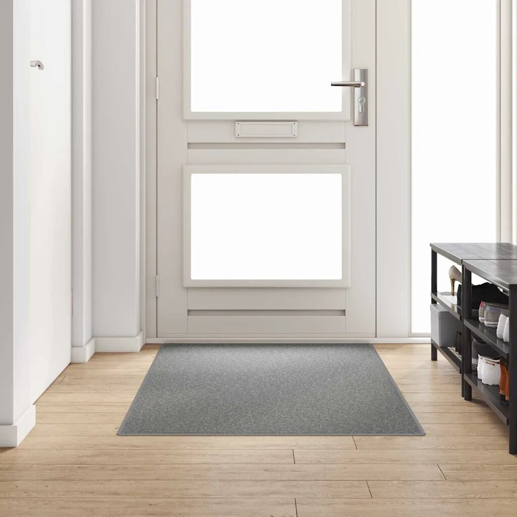 vidaXL Килим пътека Светлосиво 100 x 200 cm 100% Полипропилен