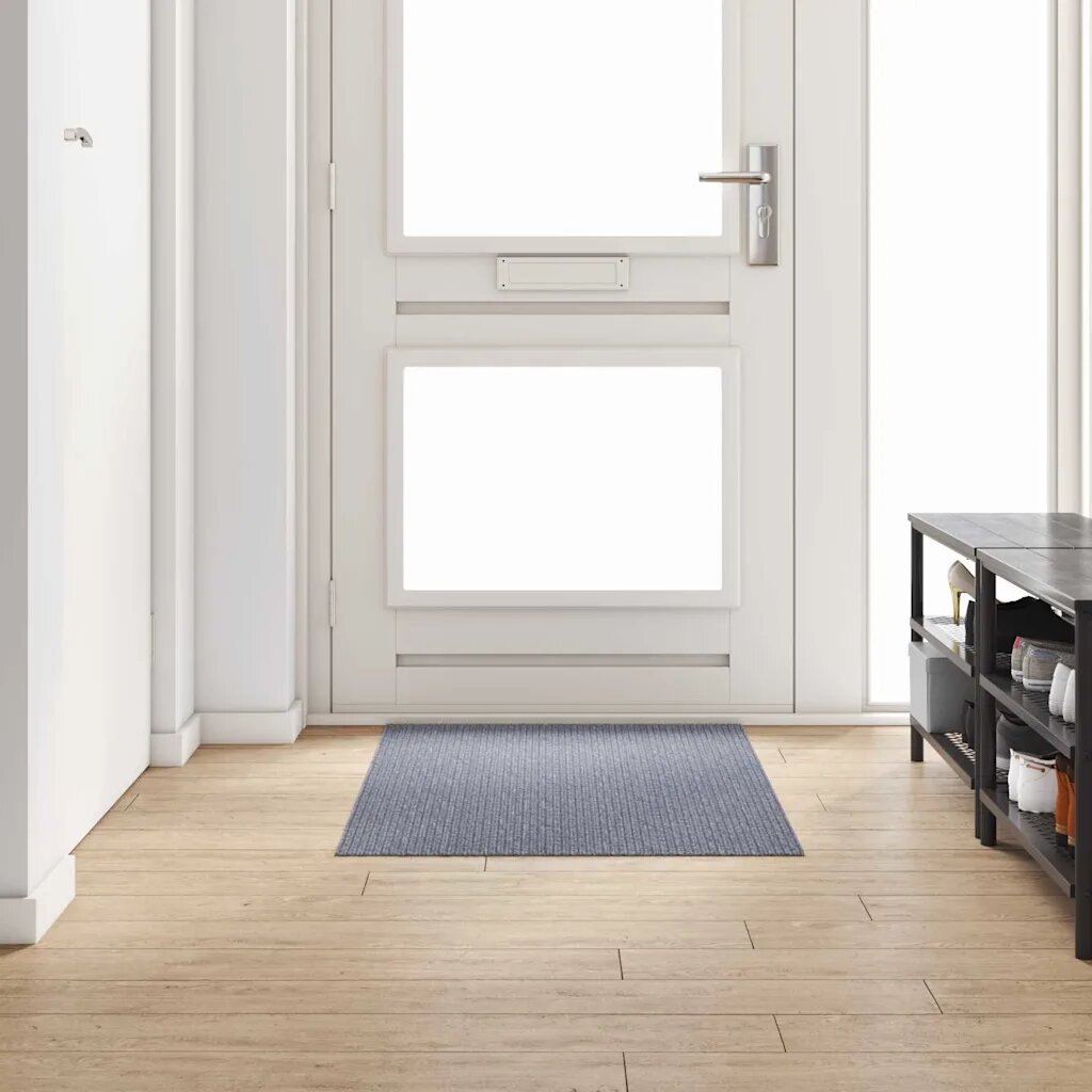 vidaXL Килим пътека Светлосиво 80 x 150 cm текстил