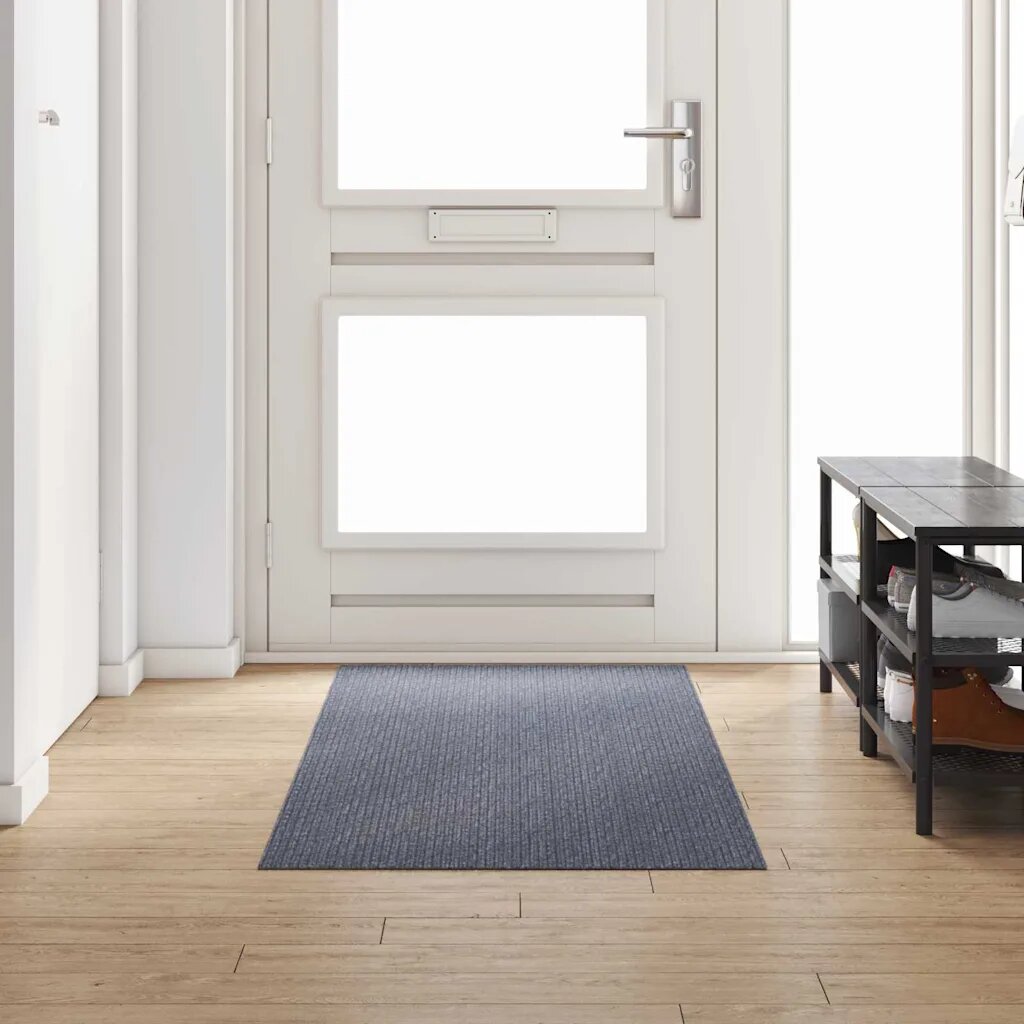 vidaXL Килим пътека Светлосиво 80 x 250 cm текстил