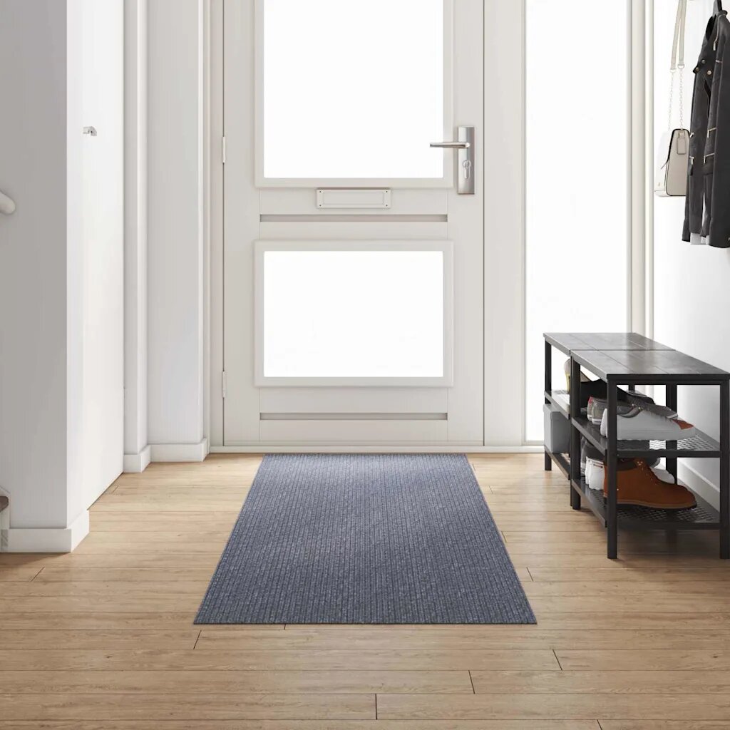 vidaXL Килим пътека Светлосиво 80 x 300 cm текстил