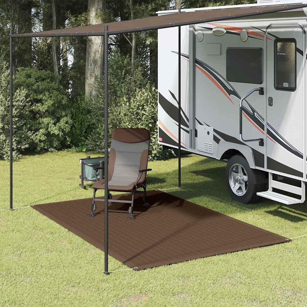 vidaXL Килим за палатка 250x350 см кафяв