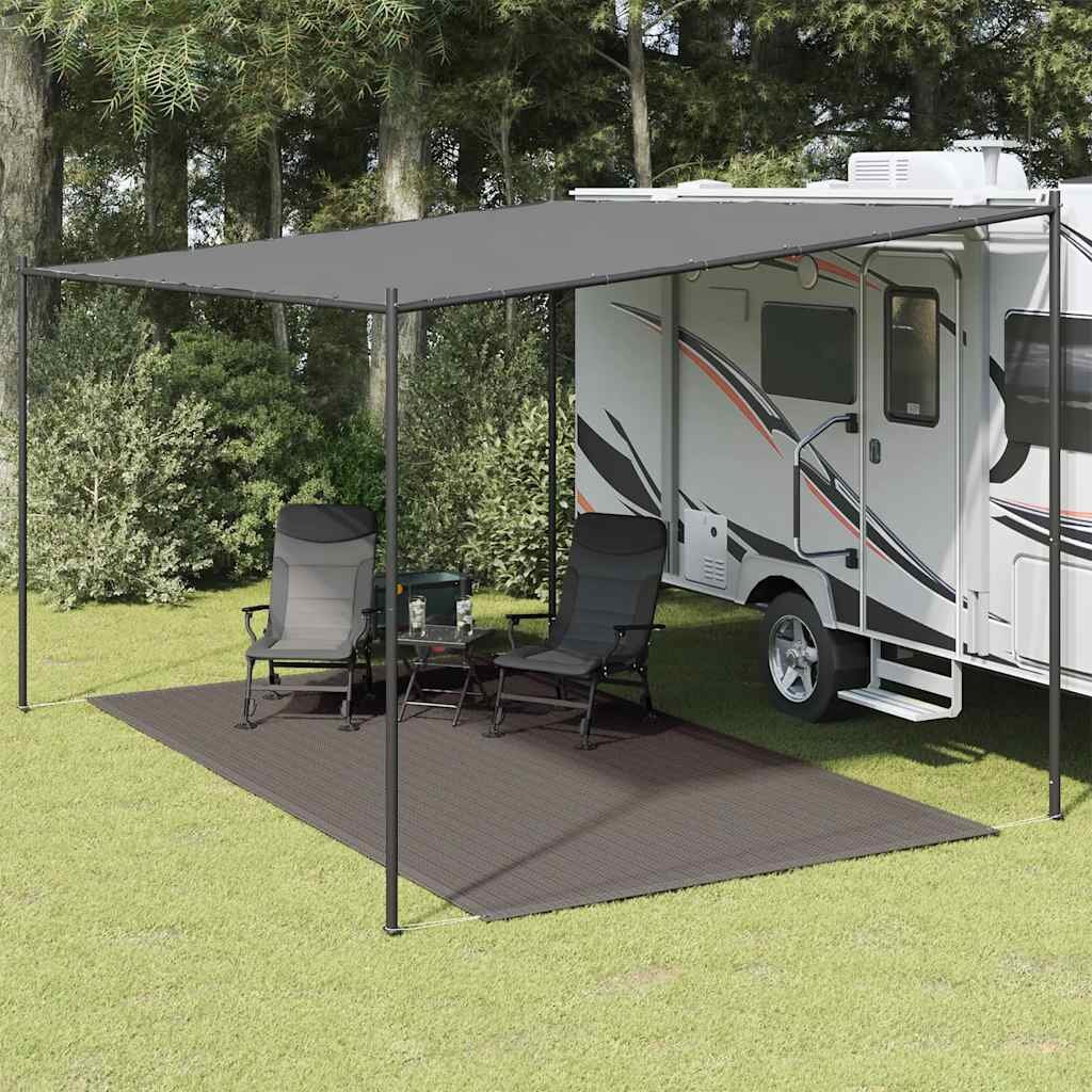 vidaXL Килим за палатка 250x400 см антрацит