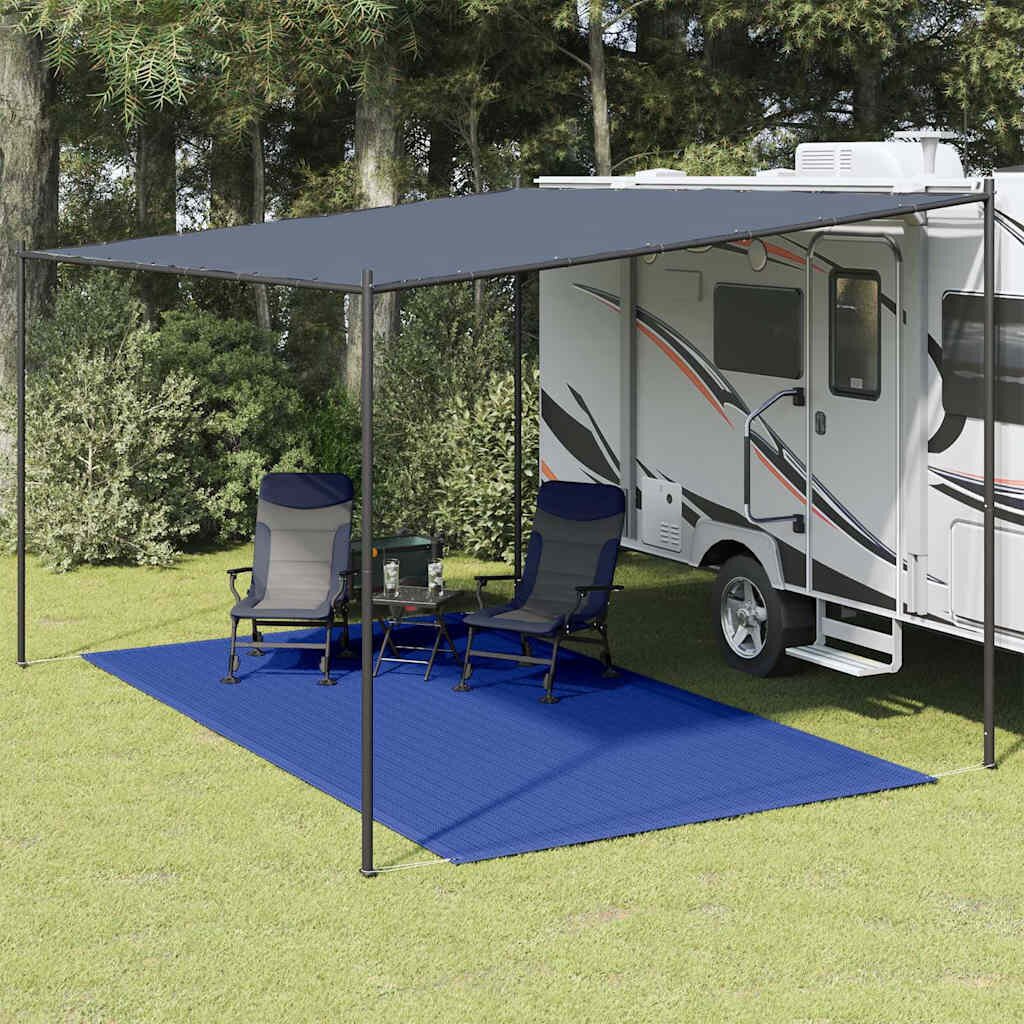 vidaXL Килим за палатка 250x400 см син