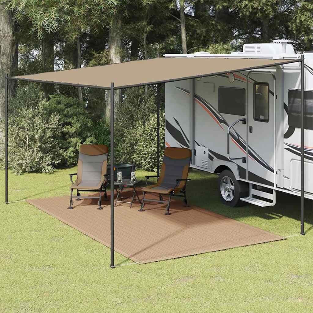 vidaXL Килим за палатка 250x400 см таупе