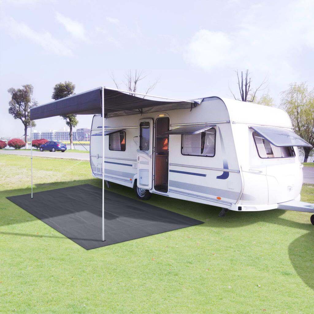 vidaXL Килим за палатка 250x450 см антрацит