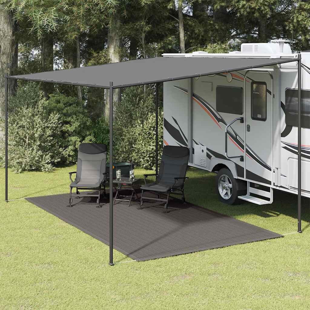 vidaXL Килим за палатка 250x450 см антрацит