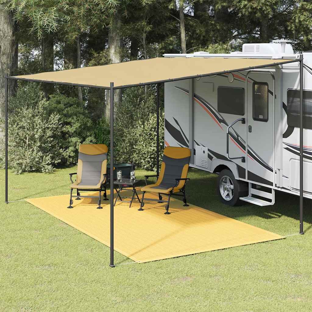 vidaXL Килим за палатка 250x450 см бежов