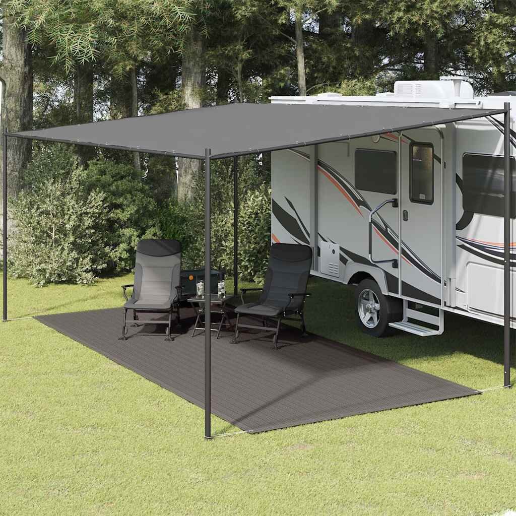 vidaXL Килим за палатка 250x500 см антрацит