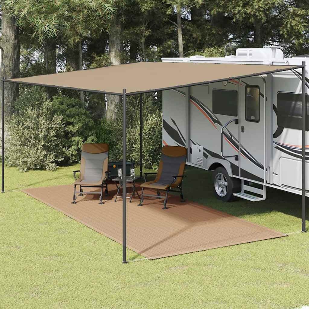 vidaXL Килим за палатка 250x550 см таупе