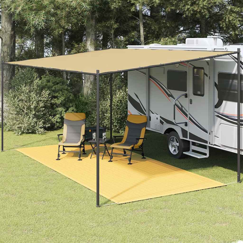 vidaXL Килим за палатка 250x600 см бежов