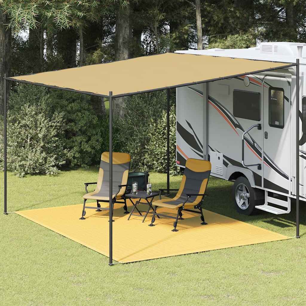 vidaXL Килим за палатка 300x400 см бежов