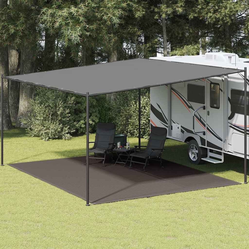 vidaXL Килим за палатка 400x500 см антрацит