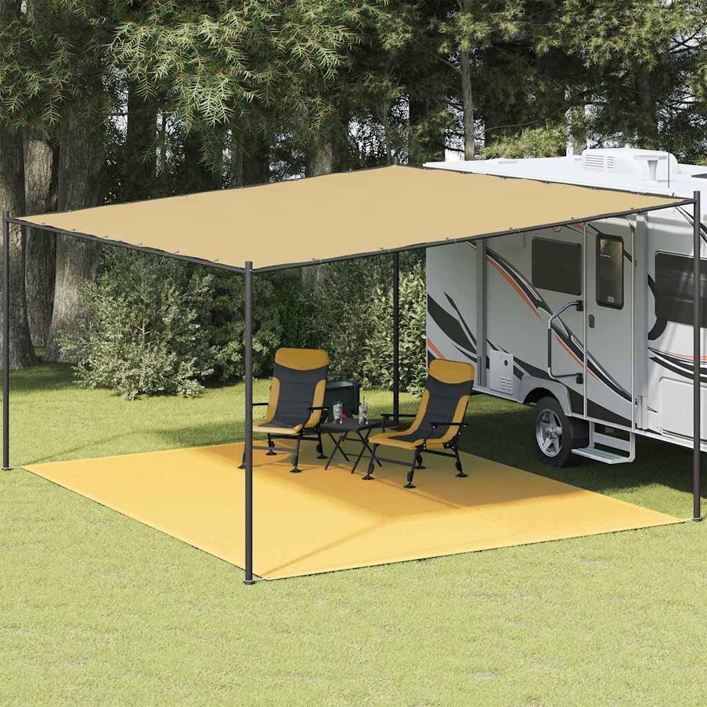 vidaXL Килим за палатка 400x500 см бежов