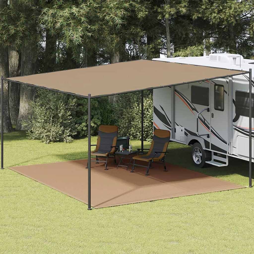 vidaXL Килим за палатка 400x500 см таупе