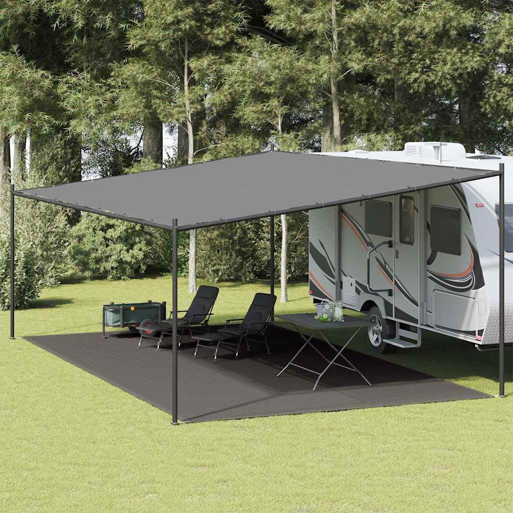 vidaXL Килим за палатка 400x600 см антрацит