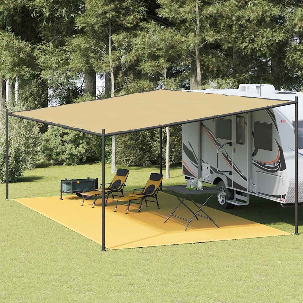vidaXL Килим за палатка 400x600 см бежов