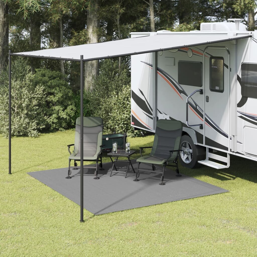 vidaXL Килим за палатка антрацит 3x25 м