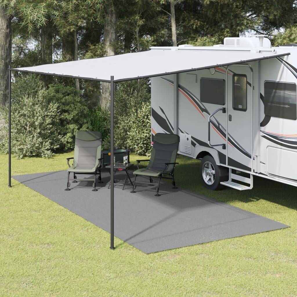 vidaXL Килим за палатка антрацит 55x25 м