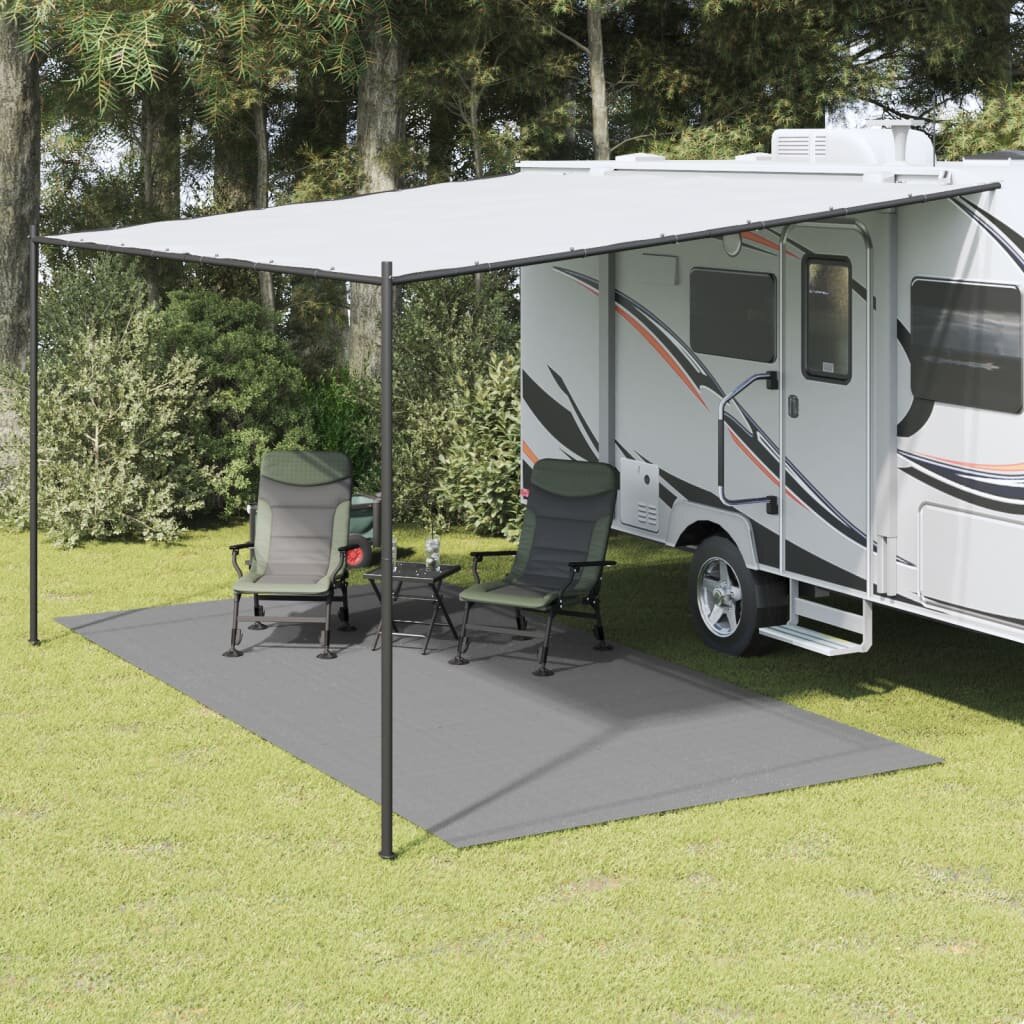 vidaXL Килим за палатка антрацит 5x25 м
