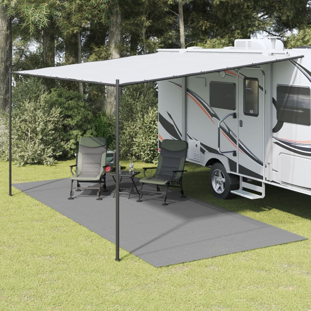 vidaXL Килим за палатка антрацит 6x25 м