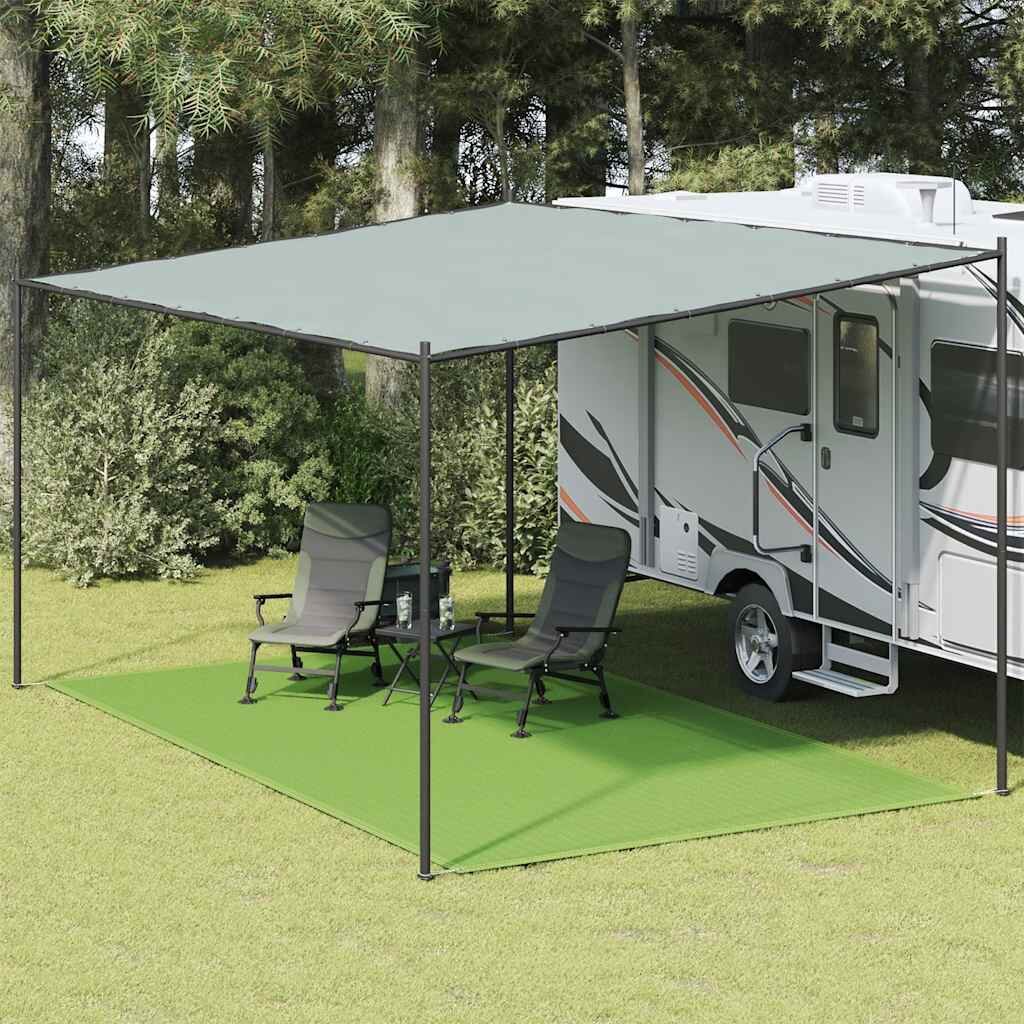 vidaXL Килим за палатка светлозелен 300x600 см HDPE