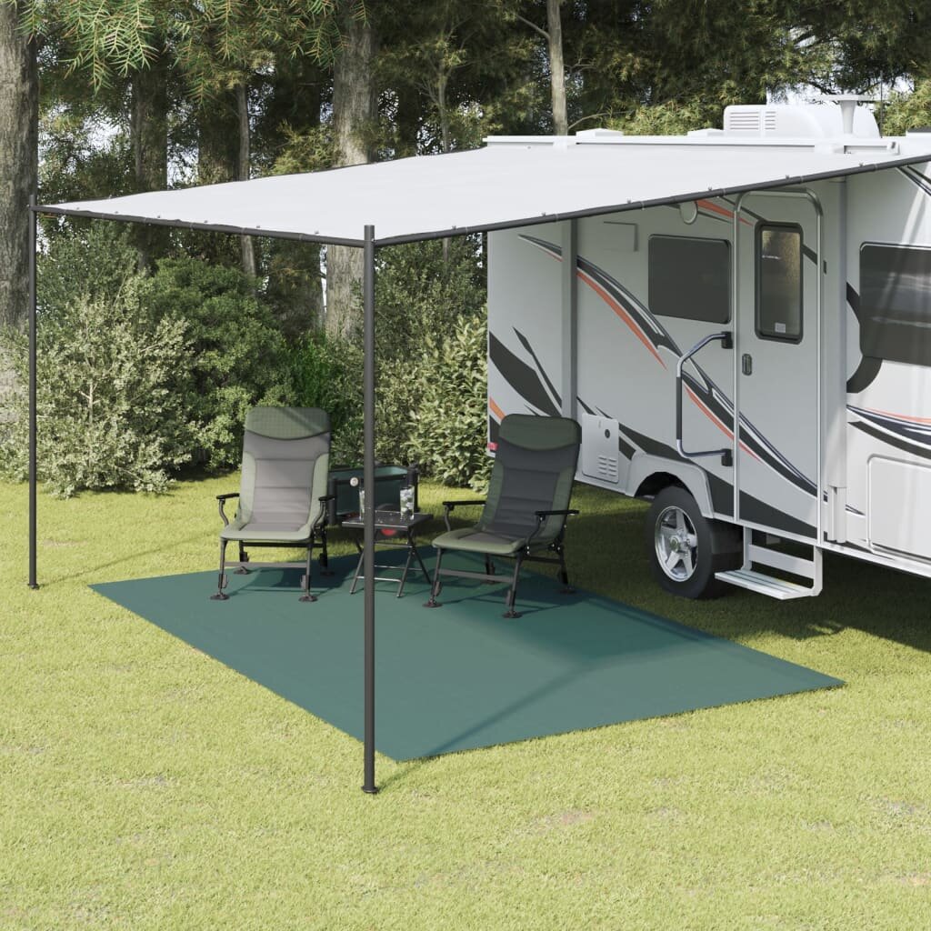 vidaXL Килим за палатка зелен 4x25 м