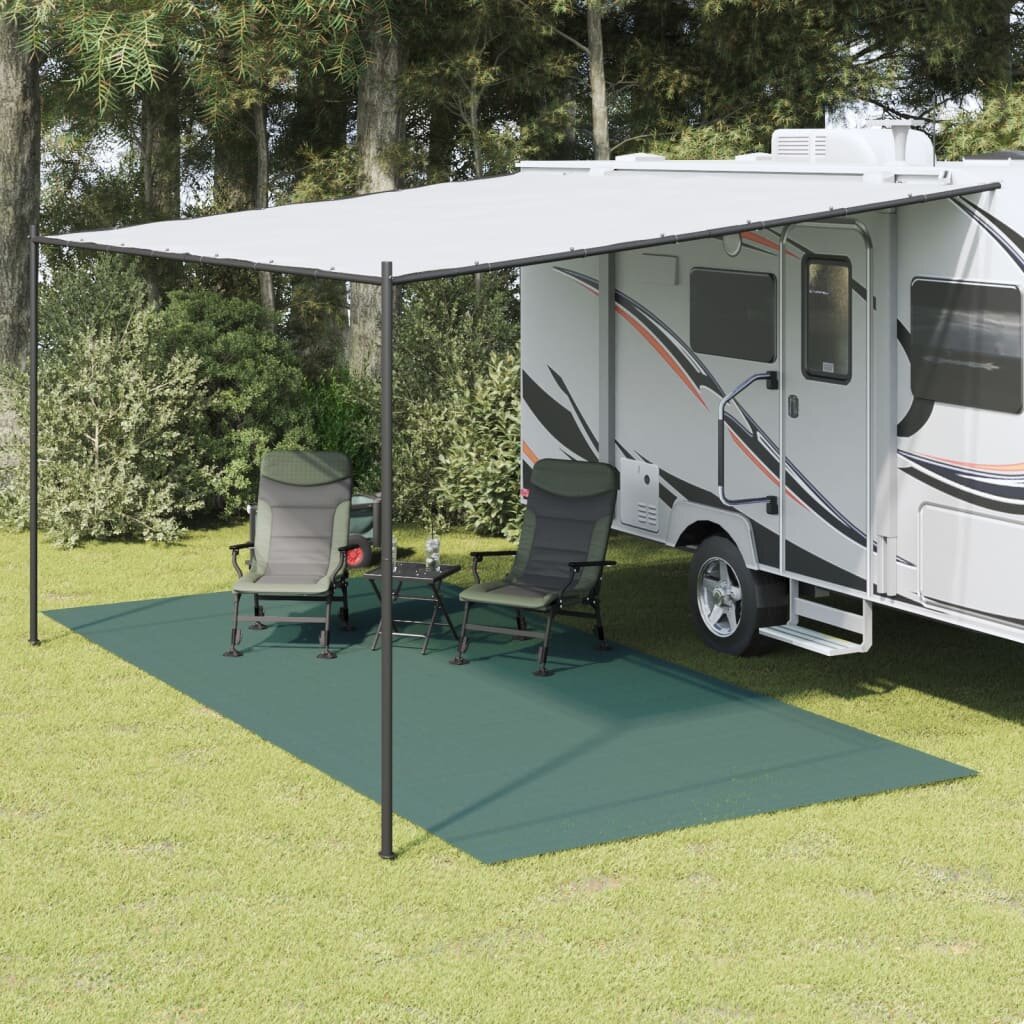 vidaXL Килим за палатка зелен 55x25 м
