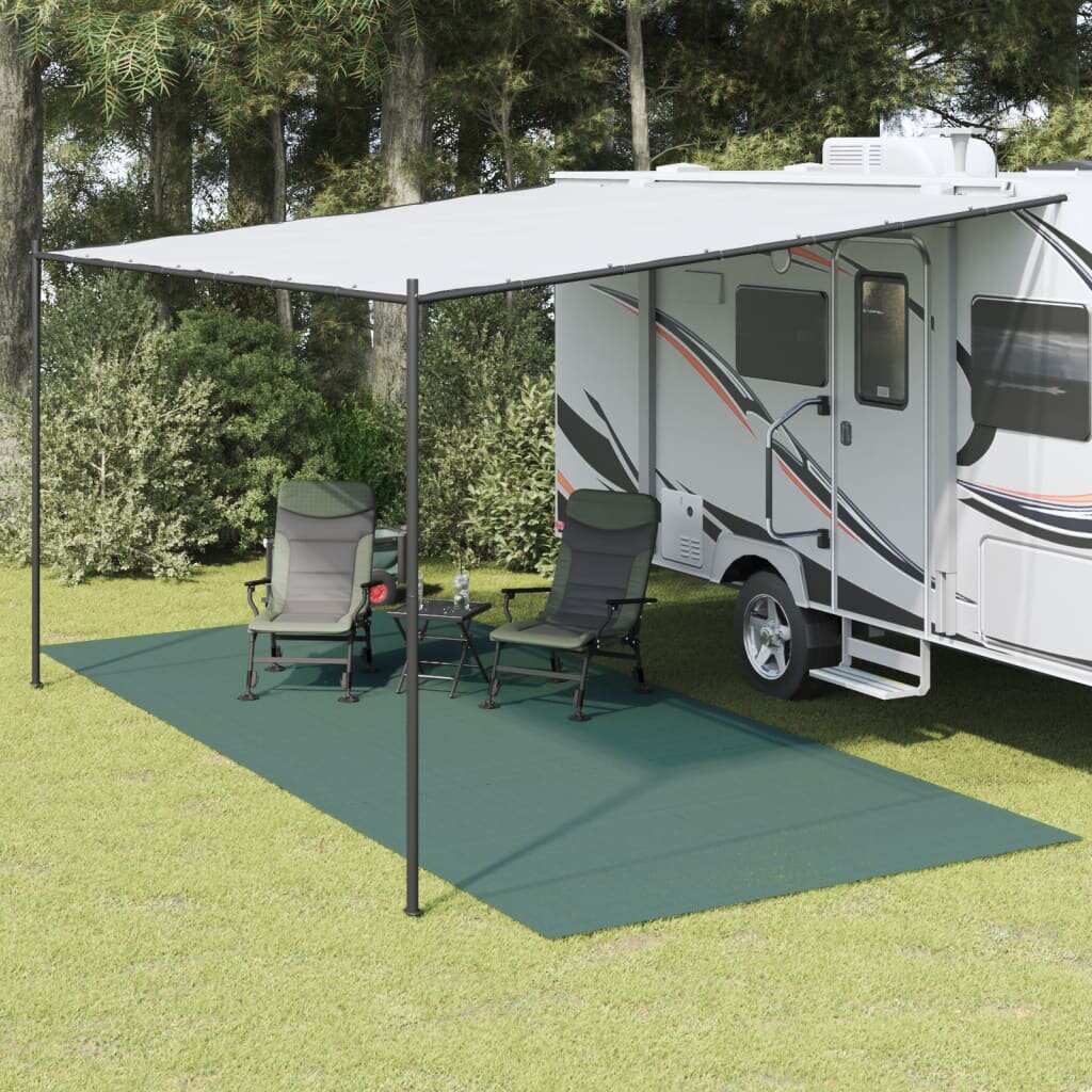 vidaXL Килим за палатка зелен 6x25 м