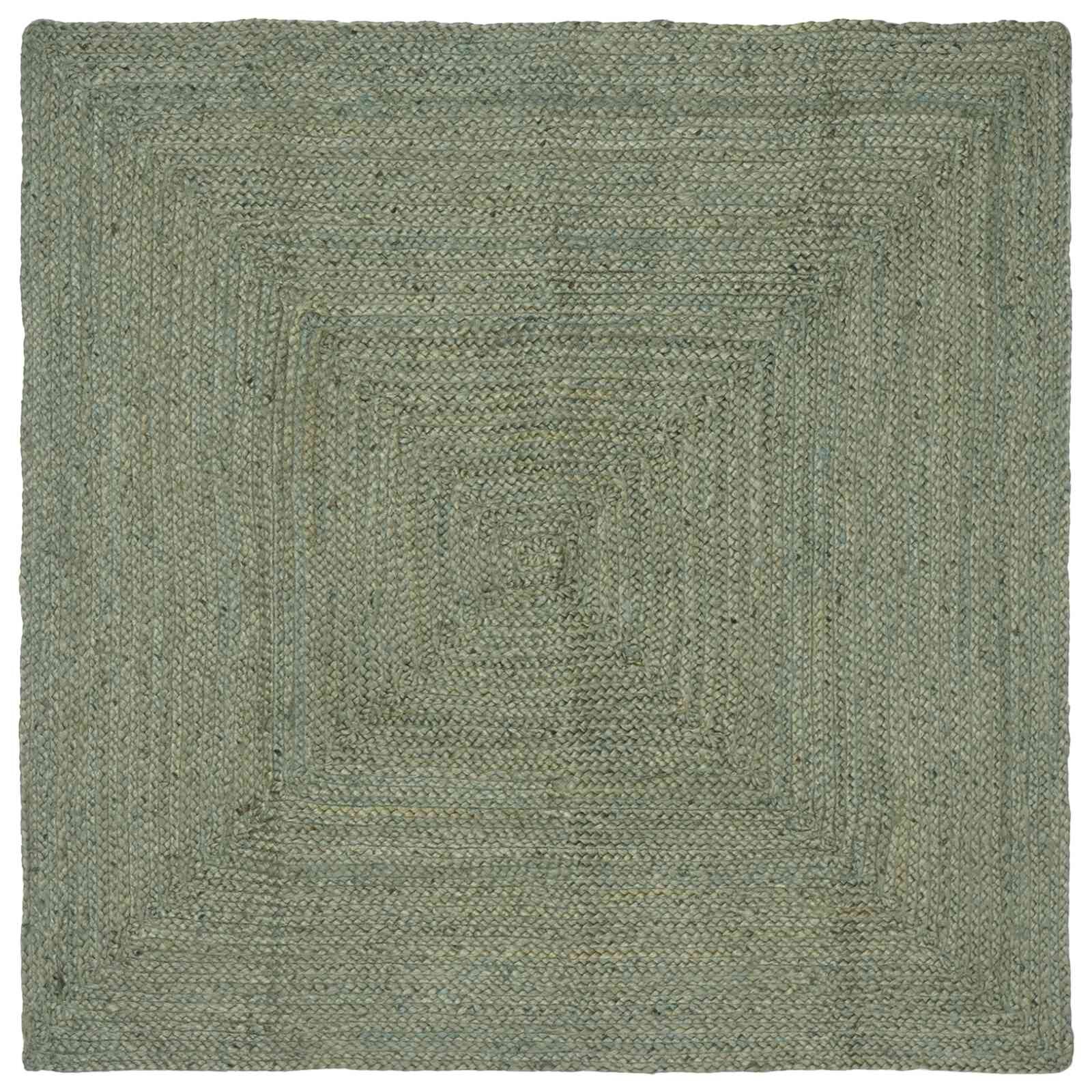 vidaXL Килим за площ Маслиненозелено 120 x 120 cm юта