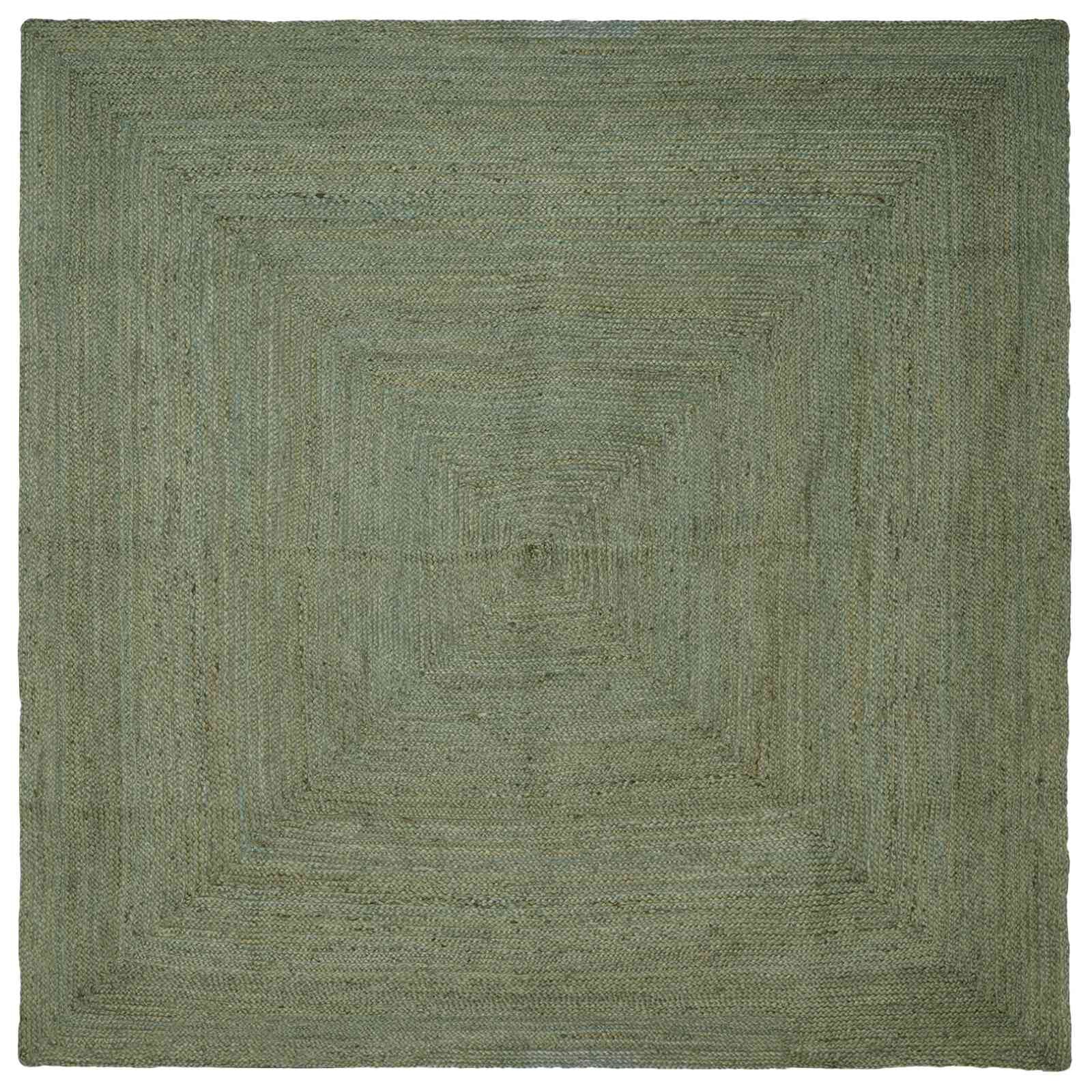 vidaXL Килим за площ Маслиненозелено 300 x 300 cm юта