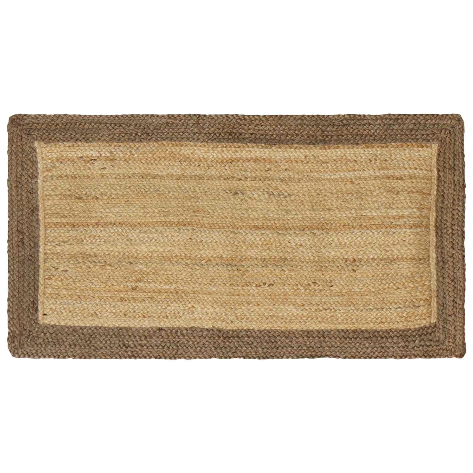 vidaXL Килим за площ Сиво 60 x 110 cm юта